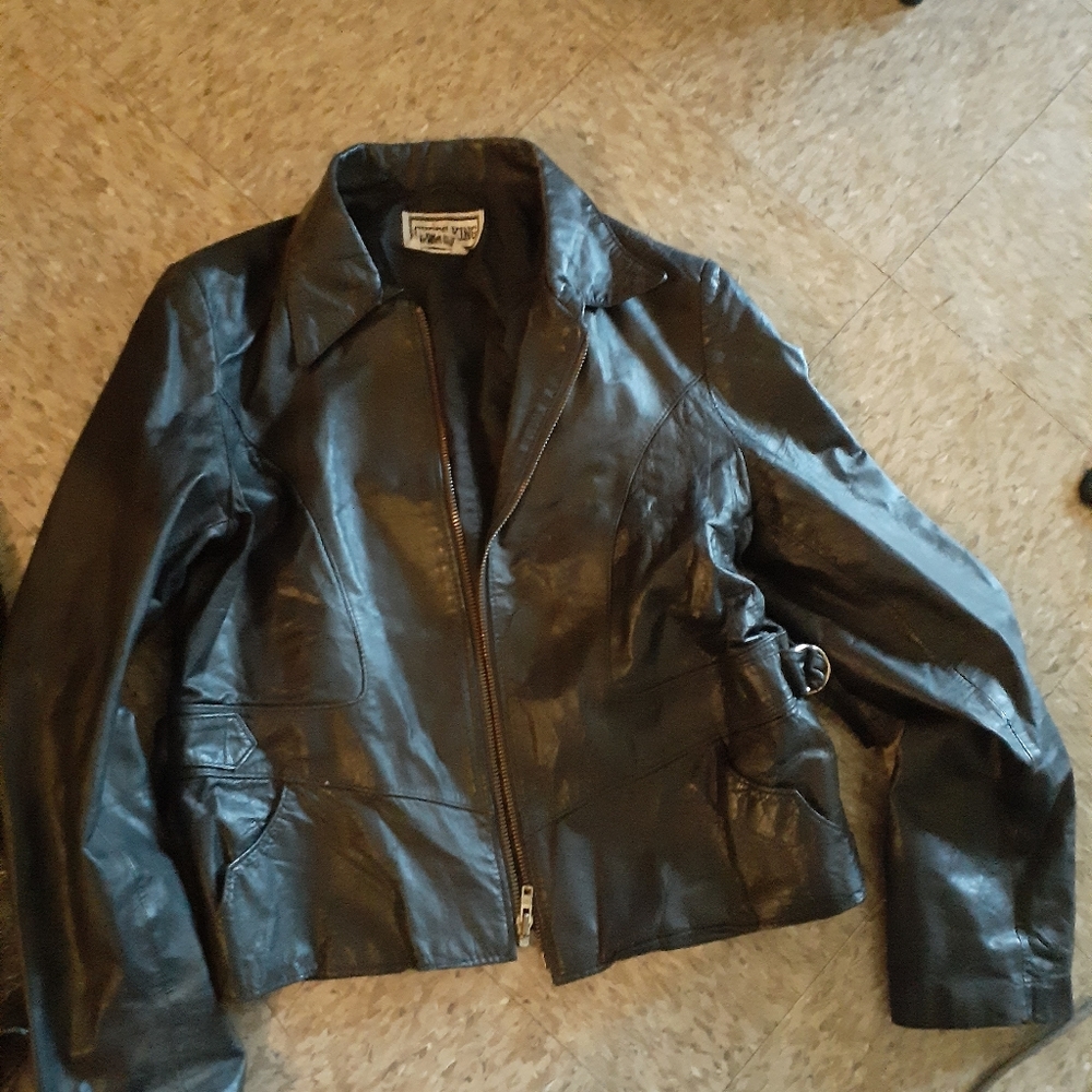 Leather jacket womens